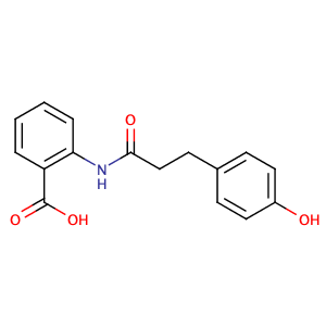 羟苯基丙酰胺苯甲酸,2-(3-(4-hydroxyphenyl)propanamido)benzoic acid