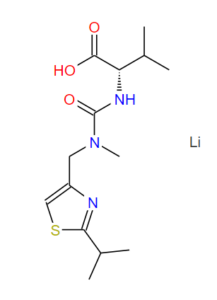 N-[N-甲基-N-((2-异丙基-4-噻唑基)甲基)氨基)羰基]-L-缬氨酸锂盐,lithium,3-methyl-2-[[methyl-[(2-propan-2-yl-1,3-thiazol-4-yl)methyl]carbamoyl]amino]butanoate