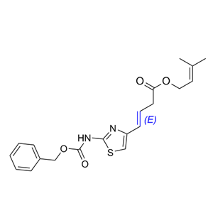 头孢布烯杂质04,3-methylbut-2-en-1-yl(E)-4-(2-(((benzyloxy)carbonyl)amino)thiazol-4-yl)but-3-enoate