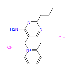 盐酸氨丙啉,1-([4-Amino-2-propyl-5-pyrimidinyl]methyl)-2-methylpyridinium chloride