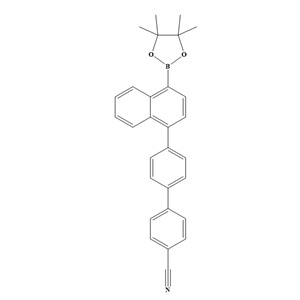 4′-[4-硼酸频哪醇酯-1-萘基][1,1′-联苯]-4-甲睛,4′-[4-(4,4,5,5-Tetramethyl-1,3,2-dioxaborolan-2-yl)-1-naphthalenyl][1,1′-biphenyl]-4-carbonitrile