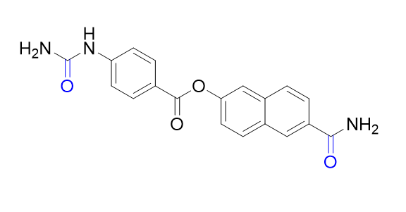 萘莫司他杂质05,6-carbamoylnaphthalen-2-yl 4-ureidobenzoate