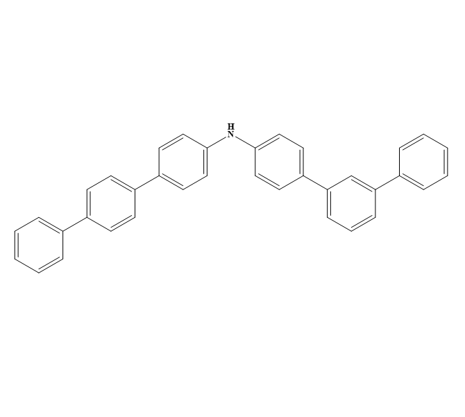 N-[1,1′:4′,1′′-三联苯]-4-基[1,1′:3′,1′′-三联苯]-4-胺,N-[1,1′:4′,1′′-Terphenyl]-4-yl[1,1′:3′,1′′-terphenyl]-4-amine