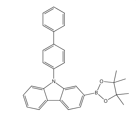 2-硼酸頻哪醇酯-9-([1,1'-聯(lián)苯]-4-基)咔唑,2-(4,4,5,5-Tetramethyl-1,3,2-dioxaborolan-2-yl)-9-([1,1'-biphenyl]-4-yl)carbazole