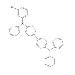 9-（3-溴苯基）-9'苯基-9H-,9'H-3,3'-咔唑；1398394-59-6