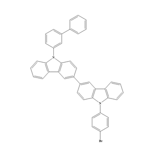 9-[1,1′-联苯]-3-基-9′-(4-溴苯)-3,3′-联-9H-咔唑