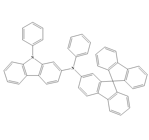 N,9-二苯基-N-9,9'-螺双[9H-芴] -2-基-9H-咔唑-2-胺,N,9-Diphenyl-N-9,9′-spirobi[9H-fluoren]-2-yl-9H-carbazole-2-amine