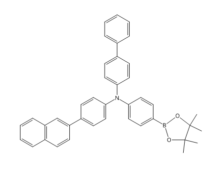 N-[4-(2-萘基)苯基]-N-[4-(硼酸频哪醇酯)苯基]-[1,1′-联苯]-4-胺,N-[4-(2-Naphthalenyl)phenyl]-N-[4-(4,4,5,5-tetramethyl-1,3,2-dioxaborolan-2-yl)phenyl]-[1,1′-biphenyl]-4-amine
