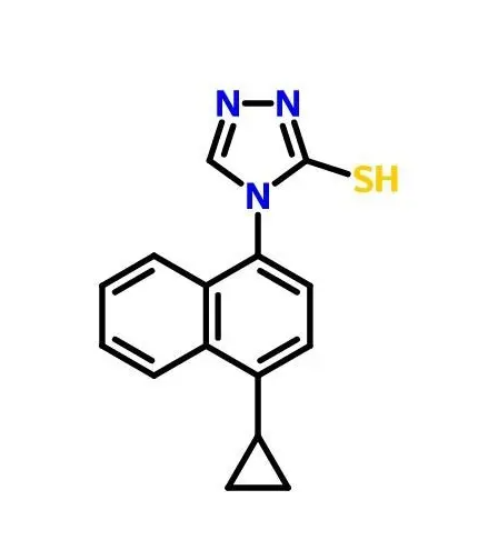 4-(1-环丙基萘-4-基)-4H-1,2,4-三唑-3-硫醇,4-(4-Cyclopropylnaphthalen-1-yl)-1H-1,2,4-triazole-5(4H)-thione