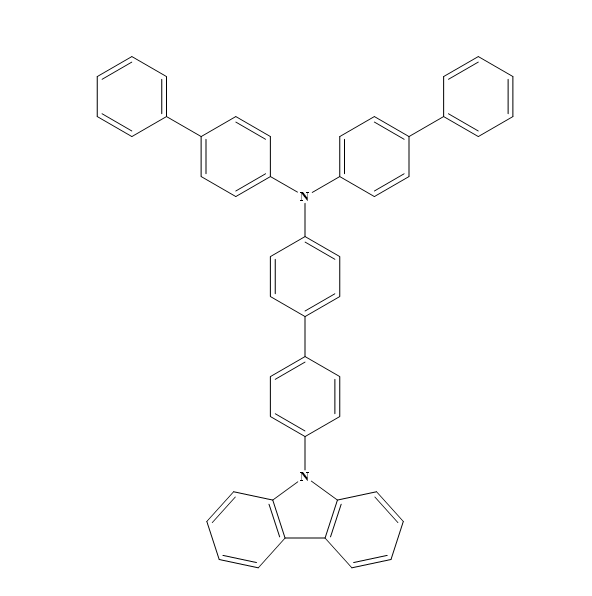 4-[双(1,1′-联苯-4-基)胺]-4′-(9H-咔唑-9-基)-1,1′-联苯,4-[Bis(1,1′-biphenyl-4-yl)amino]-4′-(9H-carbazol-9-yl)-1,1′-biphenyl