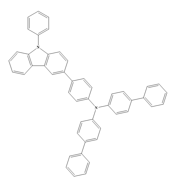 3-[4-[双(1,1’-联苯-4-基)胺]苯基]-9-苯基-9H-咔唑,3-[4-[Bis(1,1′-biphenyl-4-yl)amino]phenyl]-9-phenyl-9H-carbazole