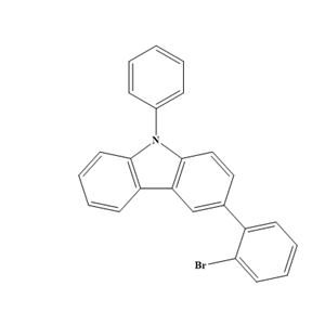 3-(2-溴苯基)-9-苯基-9H-咔唑；1190100-35-6