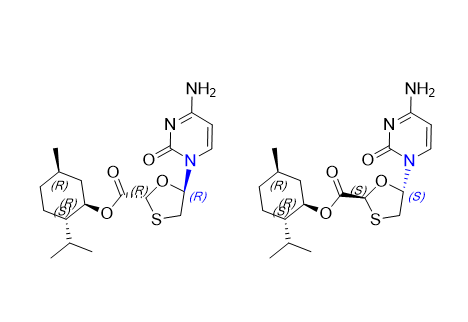 拉米夫定杂质27,(2RS,5RS)-(1R,2S,5R)-2-isopropyl-5-methylcyclohexyl   5-(4-amino-2-oxopyrimidin-1(2H)-yl)-1,3-oxathiolane-2-carboxylate