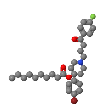 癸酸溴哌啶醇,4-(4-bromophenyl)-1-[4-(4-fluorophenyl)-4-oxobutyl]-4-piperidinyl decanoate