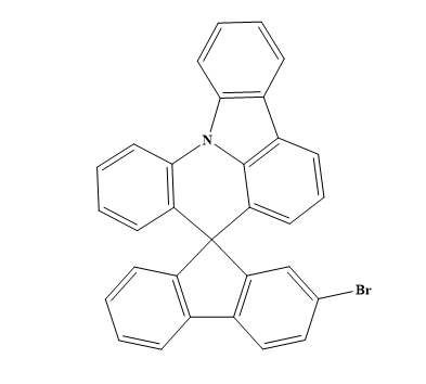 2-溴螺[芴-9,8'-吲哚[3,2,1-de]吖啶],2-bromosprio[fluorene-9,8'-indolo[3,2,1-de]acridine]