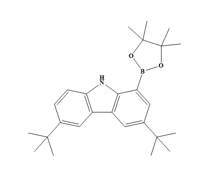 3,6-二叔丁基-1-硼酸频那醇酯-9H-咔唑,3,6-Bis(1,1-dimethylethyl)-1-(4,4,5,5-tetramethyl-1,3,2-dioxaborolan-2-yl)-9H-carbazole