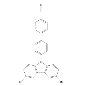 4′-(3,6-二溴-9H-咔唑-9-基)[1,1′-聯(lián)苯]-4-甲腈