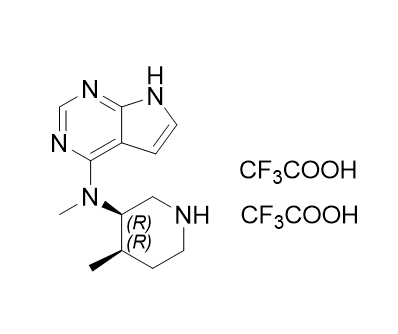 托法替尼杂质11,N-methyl-N-((3R,4R)-4-methylpiperidin-3-yl)-7H-pyrrolo[2,3-d]pyrimidin-4-amine bis(2,2,2-trifluoroacetate)