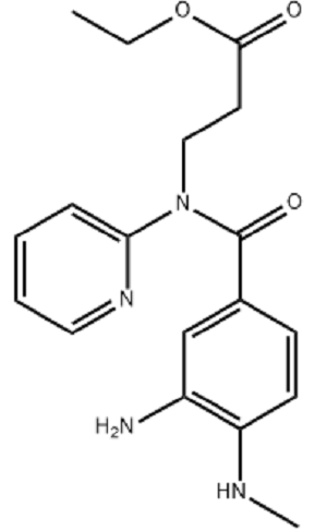 3-[（3-氨基-4-甲基氨基苯甲酰）吡啶-2-基氨基]丙酸乙酯,3-[(3-AMINO-4-METHYLAMINO-BENZOYL)-PYRIDIN-2-YL-AMINO]-PROPIONIC ACID ETHYL ESTER