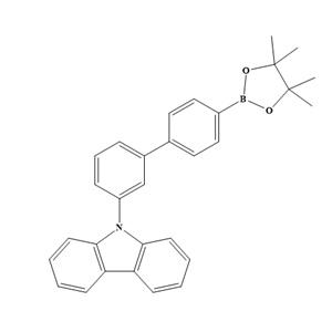 9-[4'-硼酸频那醇酯-[1,1'-联苯] -3-基]-9H-咔唑