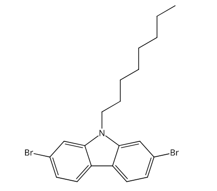 2,7-二溴-N-辛基-咔唑,2,7-Dibromo-9-octyl-9H-carbazole