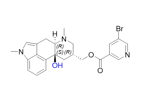 尼麦角林杂质07,((6aR,9R,10aS)-10a-hydroxy-4,7-dimethyl-4,6,6a,7,8,9,10,10a- octahydroindolo[4,3-fg]quinolin-9-yl)methyl 5-bromonicotinate