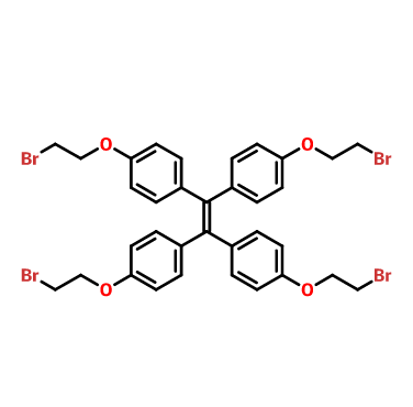 四[4-(溴乙氧基)苯基]乙烯,Benzene, 1,1',1'',1'''-(1,2-ethenediylidene)tetrakis[4-(2-broMoethoxy)-