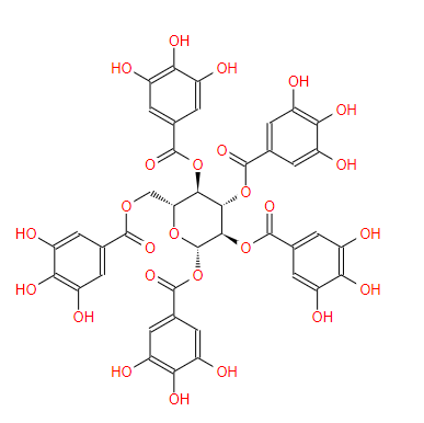 β-五没食子酰葡萄糖,1,2,3,4,6-pentakis-O-galloyl-β-D-glucose