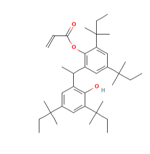 2- {1-[2-羟基-3,5-双(2-甲基丁-2-基)苯基]乙基}-4,6-二(2-甲基丁-2-基)苯基丙烯酸酯,2-[1-(2-Hydroxy-3,5-di-tert-pentylphenyl)ethyl]-4,6-di-tert-pentylphenyl acrylate