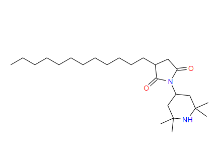 3-十二烷基-1-(2,2,6,6-四甲基-4-哌嗪基)吡咯烷-2,5-二酮,3-Dodecyl-1-(2,2,6,6-tetramethyl-4-piperidyl)pyrrolidine-2,5-dione