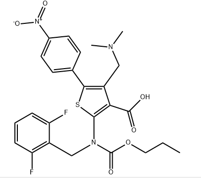 2-((2,6-二氟苄基)(乙丙氧基羰基)氨基)-4- ((二甲基氨基)甲基)-5-(4-硝基苯基)噻吩-3-羧酸",2-AcetaMido-4,5-diMethylthiophene-3-carboxylic acid