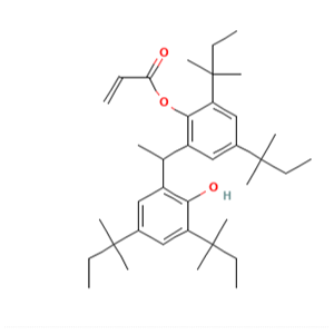 2- {1-[2-羟基-3,5-双(2-甲基丁-2-基)苯基]乙基}-4,6-二(2-甲基丁-2-基)苯基丙烯酸酯,2-[1-(2-Hydroxy-3,5-di-tert-pentylphenyl)ethyl]-4,6-di-tert-pentylphenyl acrylate