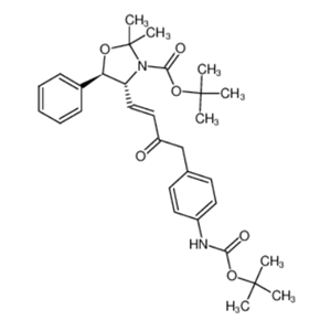 tert-butyl(4R,5R)-4-((E)-4-(4-((tert-butoxycarbonyl)amino)phenyl)-3-oxobut-1-en-1-yl)-2,2-dimethyl-