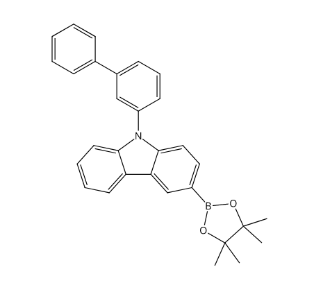3-硼酸频哪醇酯-9-([1,1'-联苯]-3-基)咔唑,3-(4,4,5,5-Tetramethyl-1,3,2-dioxaborolan-2-yl)-9-([1,1'-Biphenyl]-3-yl)carbazole