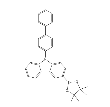 3-硼酸频哪醇酯-9-([1,1'-联苯]-4-基)咔唑,3-(4,4,5,5-Tetramethyl-1,3,2-dioxaborolan-2-yl)-9-([1,1'-Biphenyl]-4-yl)carbazole