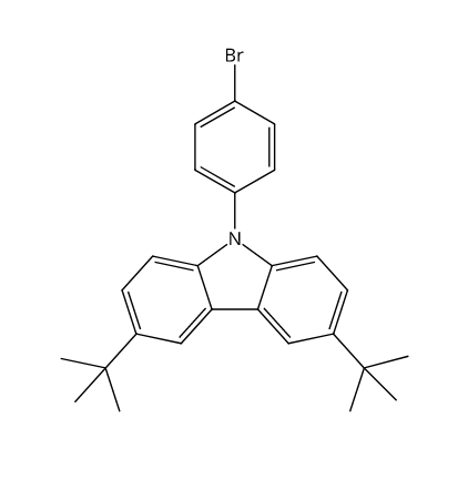 9-(4-溴苯基)-3,6-二叔丁基咔唑,9-(4-Bromophenyl)-3,6-ditert-butylcarbazole