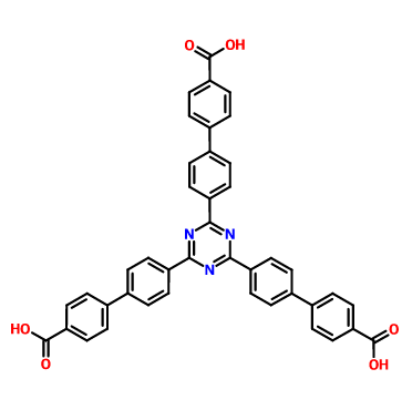 4'-[4,6-二(4'-羧基[1,1'-联苯]-4-基)-1,3,5-三嗪-2-基]-[1,1'-联苯]-4-羧酸,4',4''',4'''''-(1,3,5-triazine-2,4,6-triyl)tris(([1,1'-biphenyl]-4-carboxylic acid))