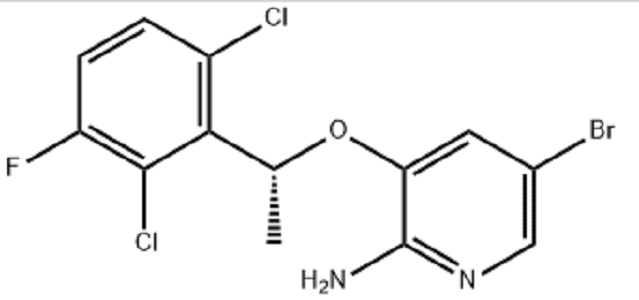 [5-溴-3-[(1R)-(2,6-二氯-3-氟苯基)乙氧基]吡啶-2-基]胺,(R)-5-bromo-3-(1-(2,6-dichloro-3-fluorophenyl)ethoxy)pyridin-2-amine