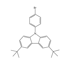 9-(4-溴苯基)-3,6-二叔丁基咔唑,9-(4-Bromophenyl)-3,6-ditert-butylcarbazole