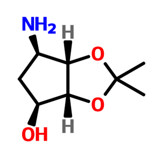 (3AR,4S,6R,6AS)-6-氨基四氢-2,2-二甲基-4H-环戊烯并-1,3-二氧杂环戊烷-4-醇,(3aR,4S,6R,6aS)-6-Aminotetrahydro-2,2-dimethyl-4H-cyclopenta-1,3-dioxol-4-ol
