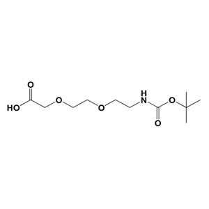 叔丁氧羰基-PEG2-乙酸,t-boc-N-amido-PEG2-acetic acid
