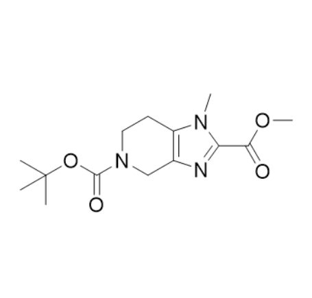 5-(叔丁基)2-甲基1-甲基-1,4,6,7-四氫-5H-咪唑并[4,5-c]吡啶-2,5-二羧酸酯,5H-Imidazo[4,5-c]pyridine-2,5-dicarboxylic acid, 1,4,6,7-tetrahydro-1-methyl-, 5-(1,1-dimethylethyl) 2-methyl ester