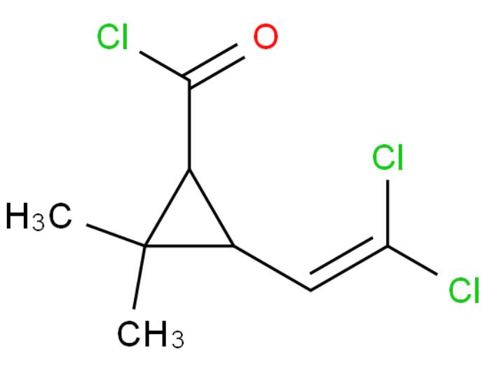 二氯菊酰氯,3-(2,2-Dichlorovinyl)-2,2-dimethylcyclopropanecarbonyl chloride