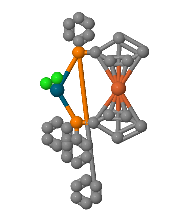 DPPF二氯化鈀,[1,1'-Bis(diphenylphosphino)ferrocene]dichloropalladium(II)