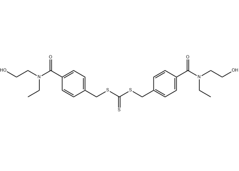 双{4-[乙基-（2-羟基乙基）氨基甲酰]苄基} 三硫代碳酸,Bis{4-[ethyl-(2-hydroxyethyl)carbamoyl]benzyl} Trithiocarbonate