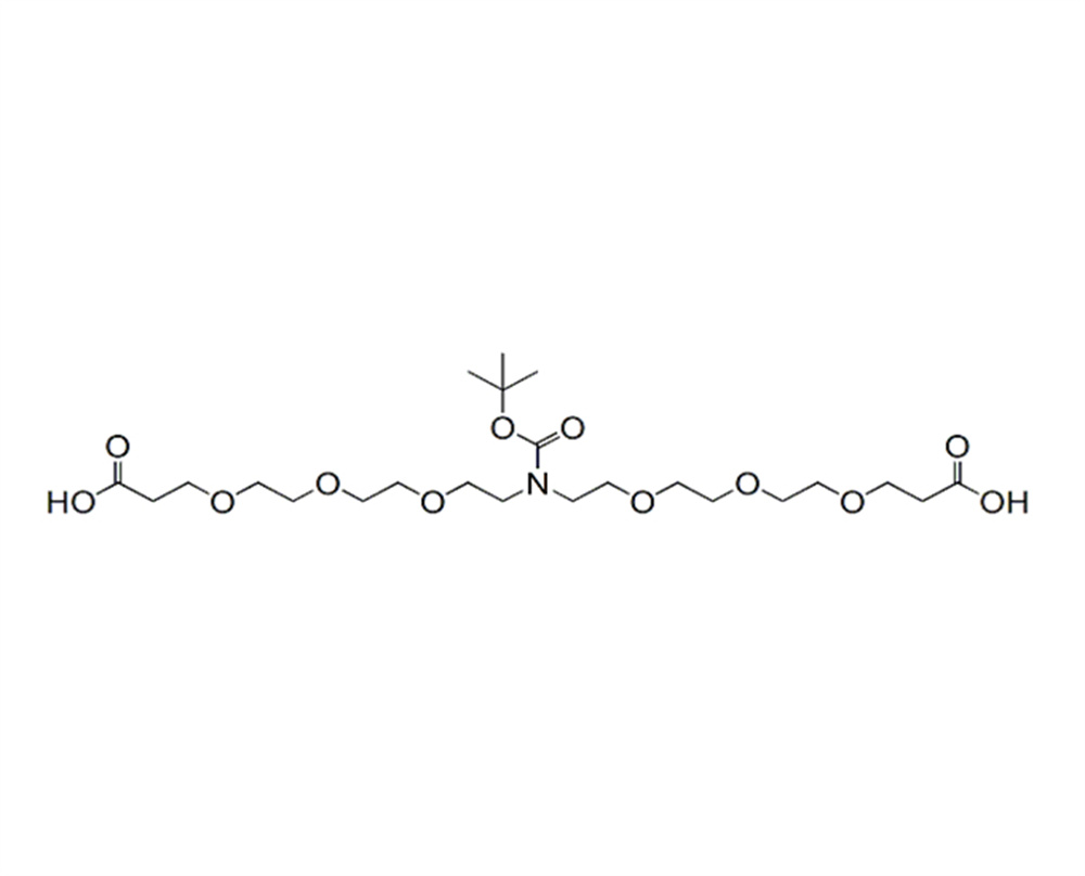 N-叔丁氧羰基-N-雙(三聚乙二醇-羧酸),N-Boc-N-bis(PEG3-acid)