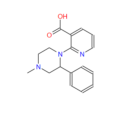 米氮平酸,2-(4-Methyl-2-phenylpiperazin-1-yl)nicotinic acid