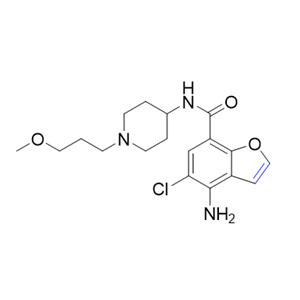 普芦卡必利杂质06,4-amino-5-chloro-N-(1-(3-methoxypropyl)piperidin-4-yl)benzofuran-7-carboxamide