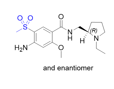 氨磺必利杂质04,4-amino-N-[[(2RS)-1-ethylpyrrolidin-2-yl)methyl]-2-methoxy-5-(methylsulfonyl)benzamide