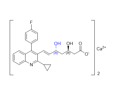 匹伐他汀杂质04,Monocalcium   bis[(3R,5R,E)-7-(2-cyclopropyl-4-(4-fluorophenyl)quinolin-3-yl)-3,5-dihydroxyhept-6-enoate]